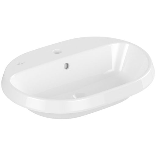 VILLEROY & BOCH - Einbauwaschbecken Architectura 600x 450mm ov 1HL. m. ÜL. Weiß Alpin cplus