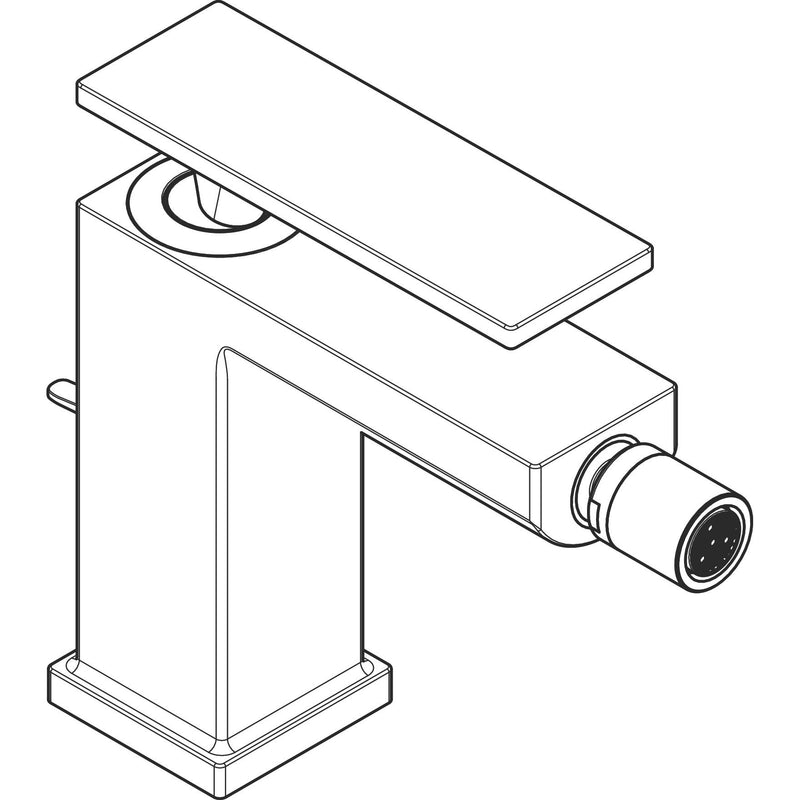 Hansgrohe - TECTURIS E Bidetmischer mit Zugst.-Ablaufg. mattweiß
