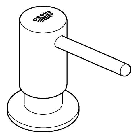 Grohe - Seifenspender Contemporary 102165 Vorratsbehälter 0,4 l matte black