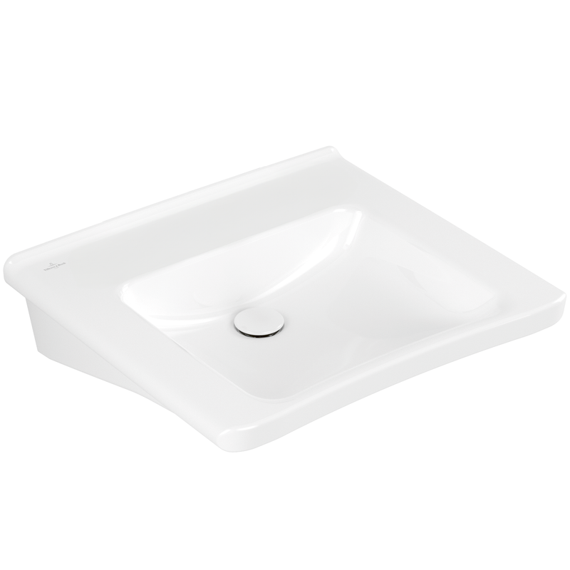VILLEROY & BOCH - Waschbecken ViCare 600x550mm Rechteck 10HL. o. Überlauf Weiß Alpin CeramicPlus
