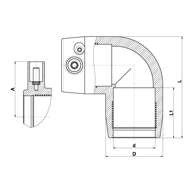 PLASSON - Fusamatic 9050 d=50 Winkel 90 Grad