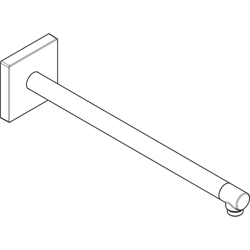Hansgrohe - Brausearm DN15 390mm eckig Axor mattschwarz