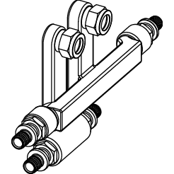 TECE SE - TECEflex SLHK-Anschlussgarnitur 20x15 Cux16mm, vernickelt, je Set