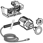 Geberit Vertriebs - Typ 10 WC-Strg. mit elektron.Spül, IR Netzb., 2-M-Sp., Round, gebürstet