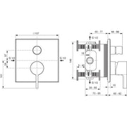 Ideal Standard - IS UP-Badearmatur Joy Neo DIN EN 1717 Magnetic Grey
