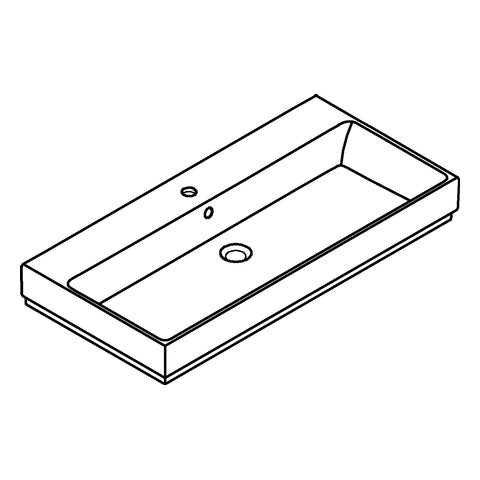 Grohe - Waschtisch Cube Keramik 39386 100cm PureGuard alpinweiß