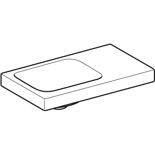 Geberit Vertriebs - iCon Light Handwaschbecken 53x31cm Ablg./o. Hl. re, o. Ül., weiß