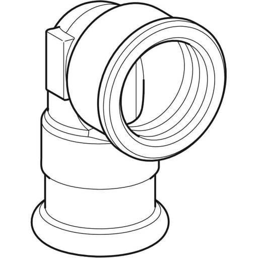 Geberit Vertriebs - Rotguss Übergangswinkel Du: 18mm - 3/4 IG, 90 Grad, # 63863