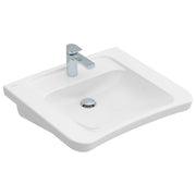 VILLEROY & BOCH - Waschbecken ViCare 650x550mm re-eckig 1HL. o. ÜL. Weiß Alpin AntiBac cplus