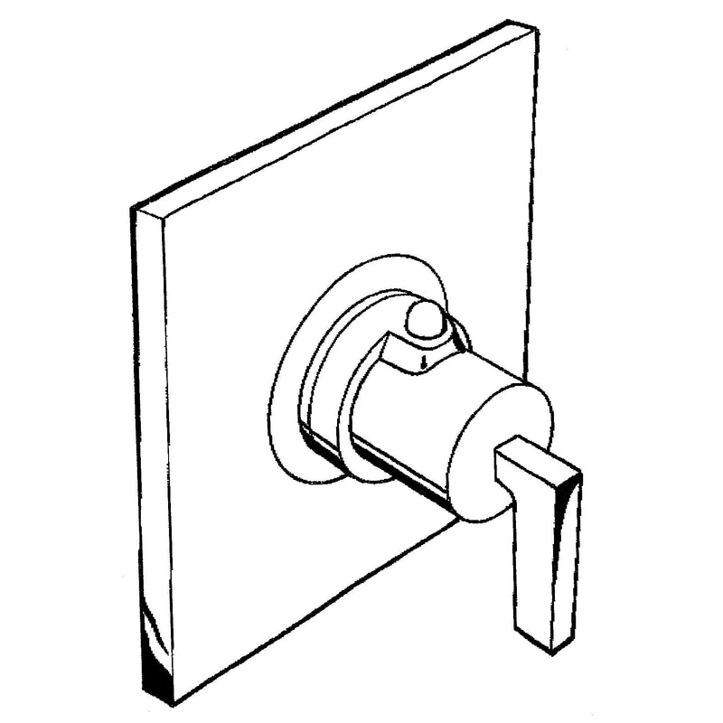 Hansgrohe - Fertigset UP Thermostat AXOR CITTERIO 39711000 chrom m.Hebelgriff