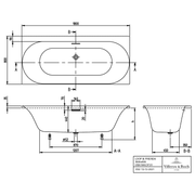 VILLEROY & BOCH - BW Loop&Friends LOF 1800x800x625mm