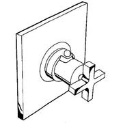 Hansgrohe - Fertigset UP Thermostat AXOR CITTERIO 39716000 chrom m.Kreuzgriff