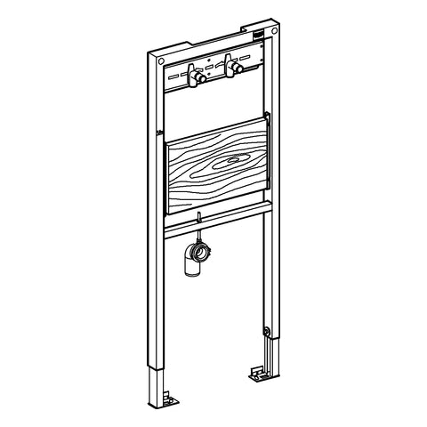 Grohe - Ausguss-Element RAPID SL 38544 für Ständerwand o. Vorwand BH:1,30m