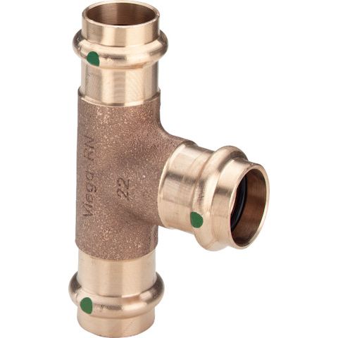 Viega - T-Stück SANPRESS 2218 54x42x54mm Siliziumbronze