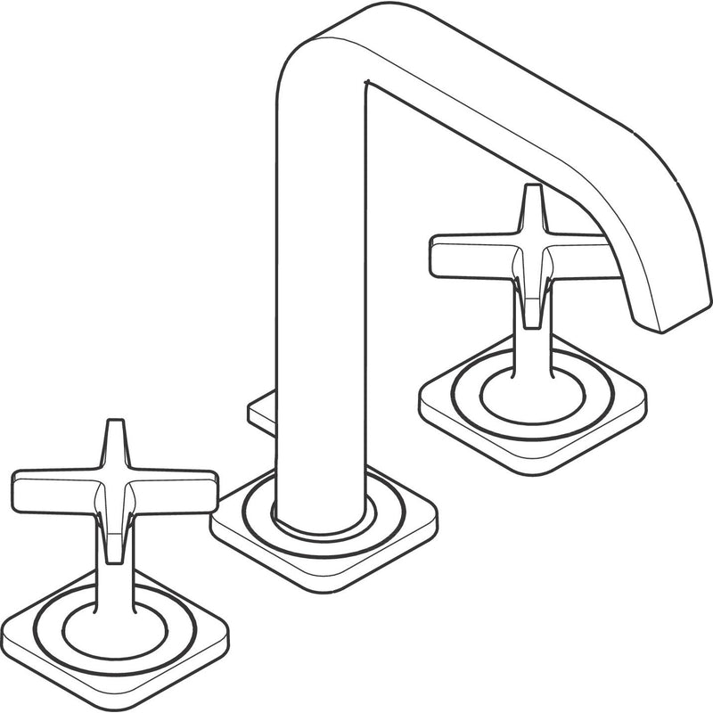 Hansgrohe - 3-Loch Waschtischarmatur Axor Citterio E Standmodell mattschwarz