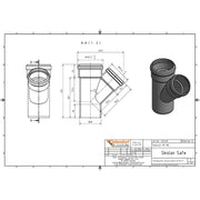 Gebr. Ostendorf - Safe Abzweig DN/OD 90/78 45Grad