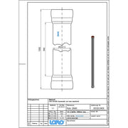 Lorowerk - Rohr 00120. DN 40x1000mm mit 2 Muffen