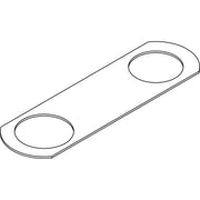Hansgrohe - Montageplatte Axor Citterio C 3-Loch Wannenmischer chrom