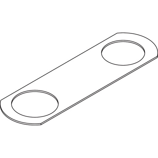 Hansgrohe - Montageplatte Axor Citterio C 3-Loch Wannenmischer chrom