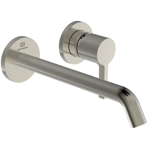 Ideal Standard - Wand-Waschtischarmatur JOY, BS2, runde Rosette, Ausld.225mm, Silver Storm