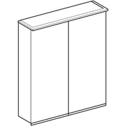 Geberit Vertriebs - Spiegelschrank OPTION Plus m. Beleuchtung, zwei Türen, 60x70x17,2cm