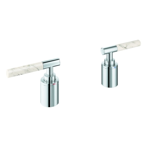 Grohe - Hebelgriffe Atrio Private C. 48464 White Attica Caesarstone chrom