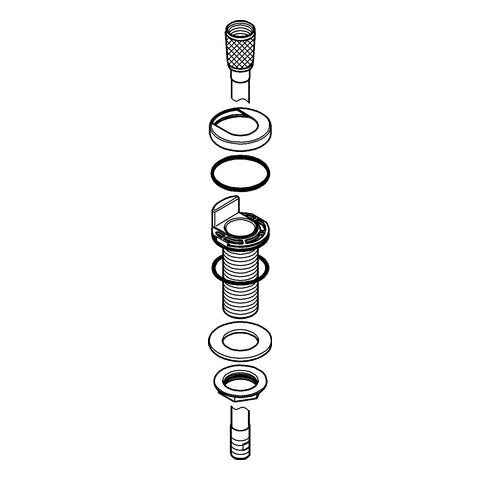 Grohe - Schlauchdurchführung 46730 chrom