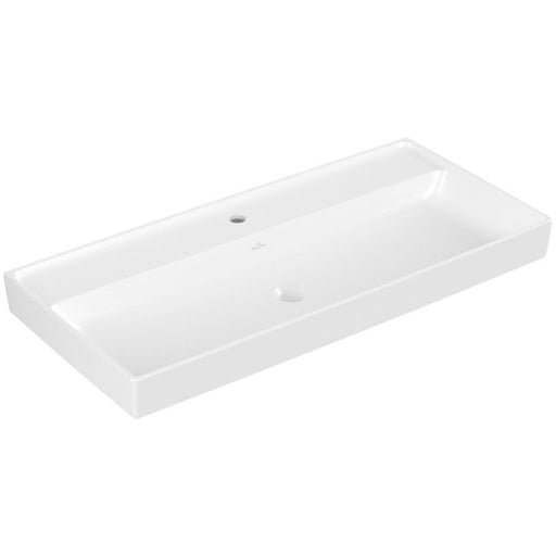 VILLEROY & BOCH - Schrankwaschtisch Collaro 1000x470mm re-eckig 1HL. o. ÜL. Stone White cplus
