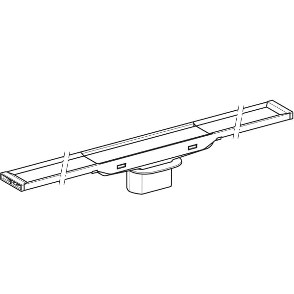 Geberit Vertriebs - Duschrinne CleanLine20 30-160cm Metall poliert / Metall gebürstet