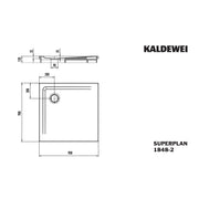 Franz Kaldewei - DW SUPERPLAN mit Wannenträger Mod.1848-2, 900 x 900, alpinweiß,m. WT