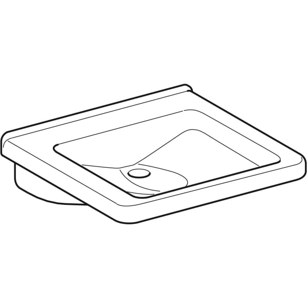 Geberit Vertriebs - WT RENOVA NR. 1 COMFORT, oHl. oÜl, unterfahrbar, 550x525cm weiß(alpin)