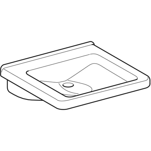 Geberit Vertriebs - WT RENOVA NR. 1 COMFORT, oHl. oÜl, unterfahrbar, 550x525cm weiß(alpin)