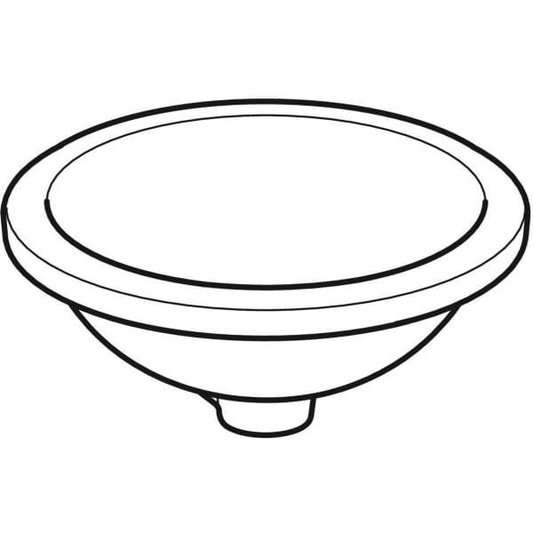 Geberit Vertriebs - Unterbau-WT VARIFORM, rund, d:330mm o. Hl., o. Ül., weiß, KeraTect