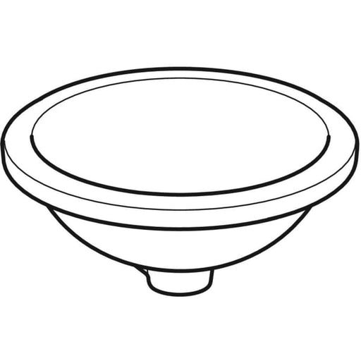 Geberit Vertriebs - Unterbau-WT VARIFORM, rund, d:330mm o. Hl., o. Ül., weiß, KeraTect
