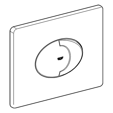 Grohe - Abdeckplatte SKATE AIR waagerecht 38506000 chrom 2-Mengen + Start/Stopp