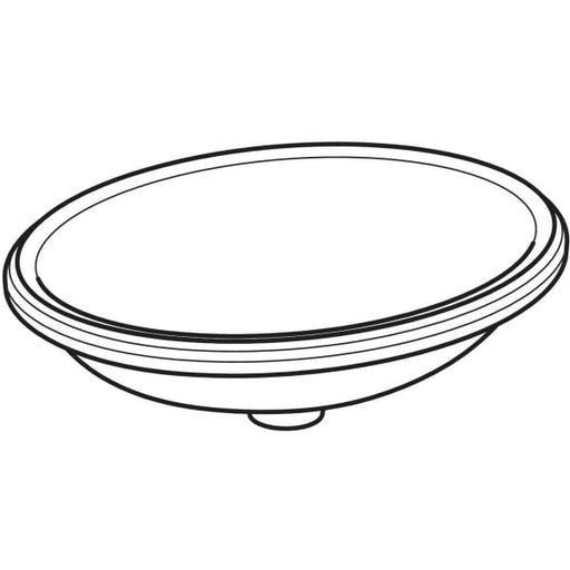 Geberit Vertriebs - Unterbau-WT VARIFORM, oval, 500x400mm ohne Hahnloch, ohne Überlauf, weiß
