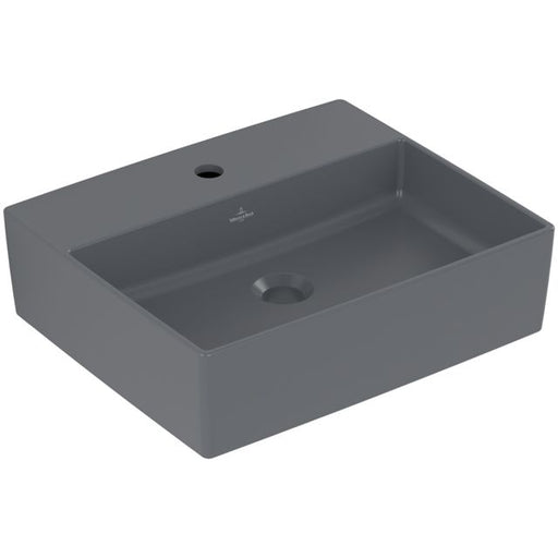 VILLEROY & BOCH - AufsatzWT Memento 2.0 500x420mm re-eckig 1HL. o. ÜL. Graphite cplus