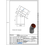 Lorowerk - Bogen 00330. DN 100 30 Grad