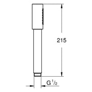 Grohe - Handbrause Rainshower Aqua Stick 26891 Metall 1 Strahl 9,5 l/min chrom
