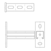 Walraven - Wandkonsole RapidStrut 21H BUP L: 200 mm mit Schnittmarkierungen