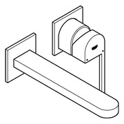 Grohe - 2-Loch-WT-Wandbatterie PLUS 29306 FMS für 23200 Ausladung 203mm chrom