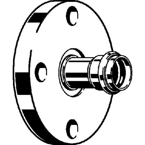 Viega - Flanschübergang PRESTABO 1159 54mm Stahl verzinkt