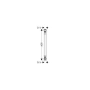Hansgrohe - Anschlußschlauch f. 2 Loch Thermostat auf Wannenrand 96396000 chrom