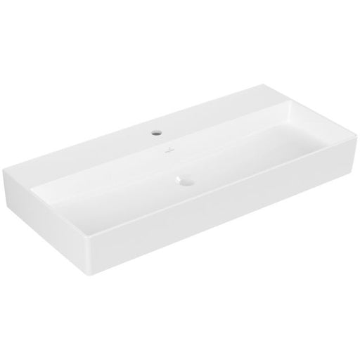VILLEROY & BOCH - Waschbecken Memento 2.0 1000x470mm re-eckig 1HL. o. ÜL. Weiß Alpin cplus