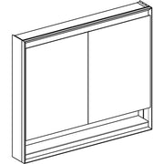 Geberit Vertriebs - ONE Spiegelschrank mit Ni/Comf.Light 2 Türen, AP-Mont., 105x90x15cm, alu