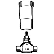 Grohe - UP-Ventil-Unterteil 29804 vormont. Oberteil 3/4 Lötanschluss 22mm DN20