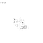 Dornbracht - Wandanschlussbogen MADISON 28450410 Dark Platinum gebürstet