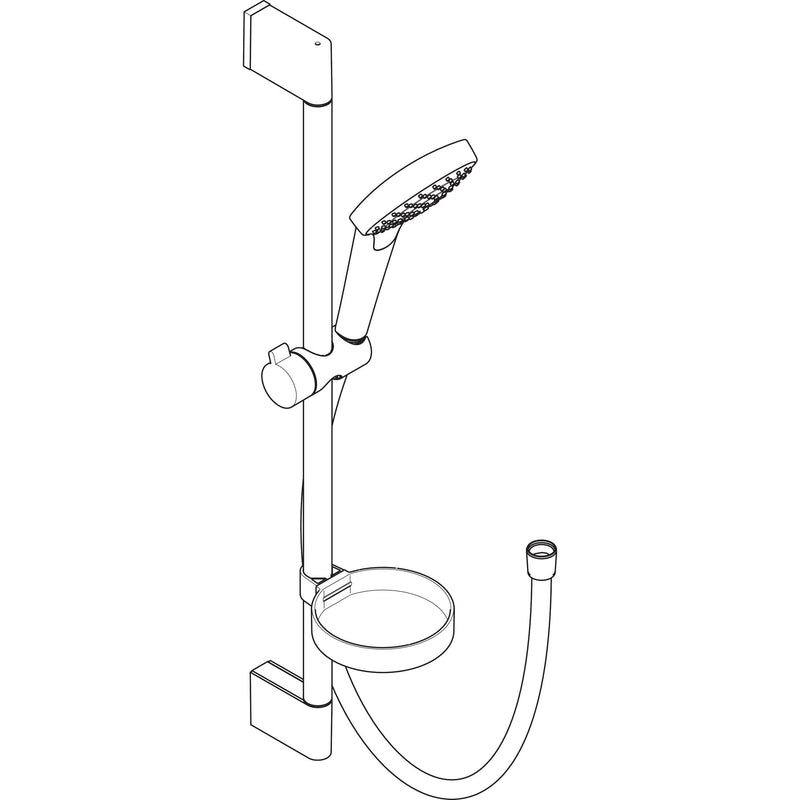 Hansgrohe - Brausenset CROMA Select S Vario/ UNICA 650mm weiß/chrom mit Seifenschale