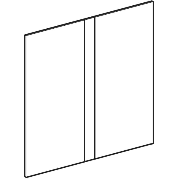 Geberit Vertriebs - Typ 40 Abdeckplatte für UR-Strg. IR Square, schwarz