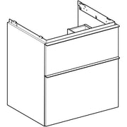 Geberit Vertriebs - iCon Unterschrank für WT, 2 Schubl. 59,2x61,5x47,6cm, lava